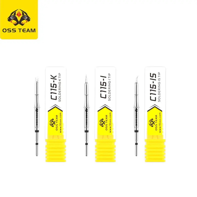 Запасные наконечники для паяльника OSS C115-I/IS/K, совместимы с паяльной станцией JBC SUGON T36 Aixun