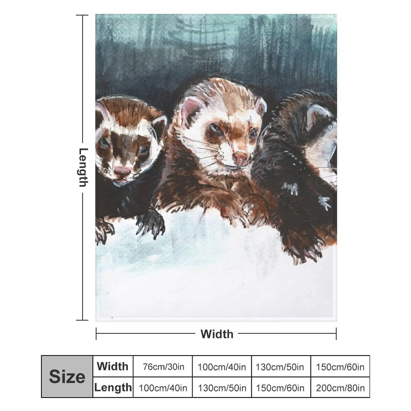 Three Sleepy Ferrets тяжелое одеяло для сна диван декоративные диваны одеяла из