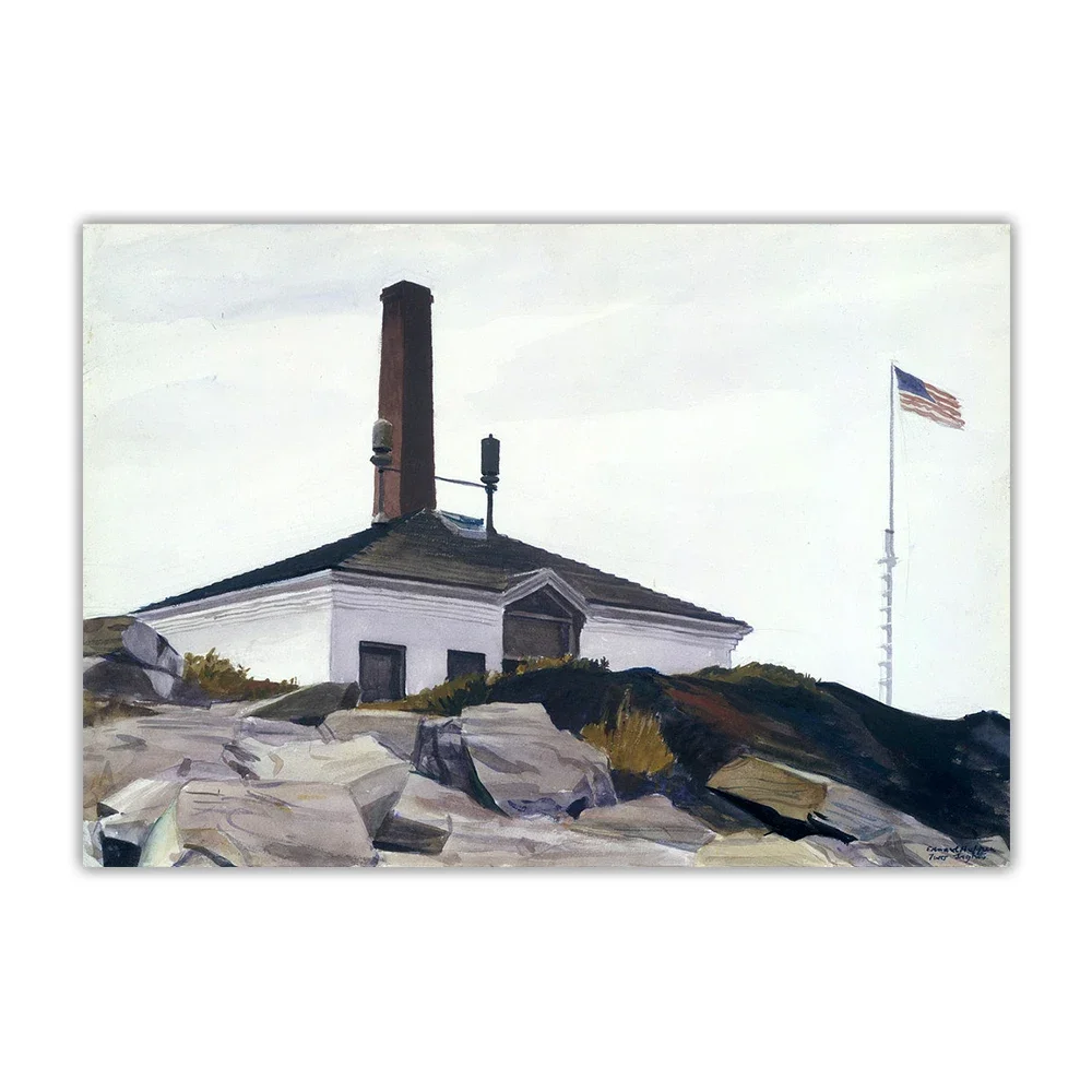 Эдвард Хоппер &quotДом тумана рог 192&quot холст картина маслом эстетическая