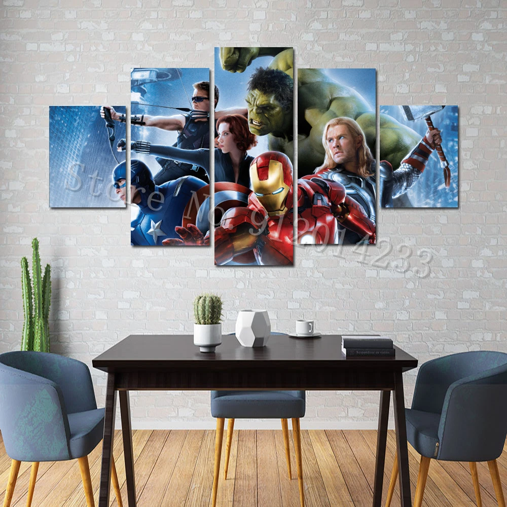 Набор для рисования на холсте мстители 5 шт. |