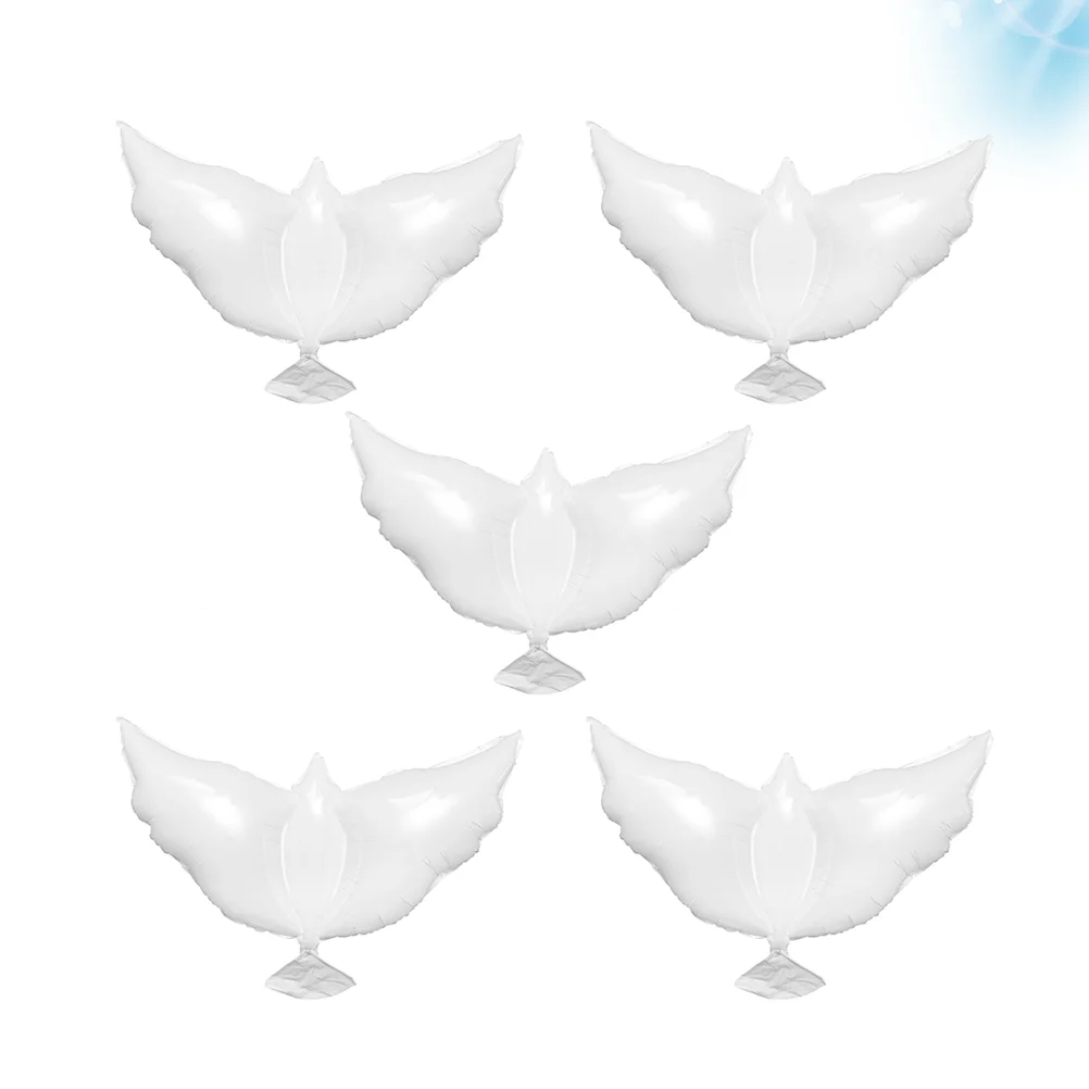 

5 Pcs Bautizo Para Nio Photo Props Wedding Peace Dove Ballons Child Party articles bag New year 2024