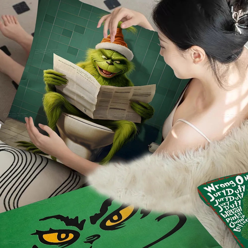 Подушка с рисунком G-Grinch наволочка для гостиной дивана домашний декор по
