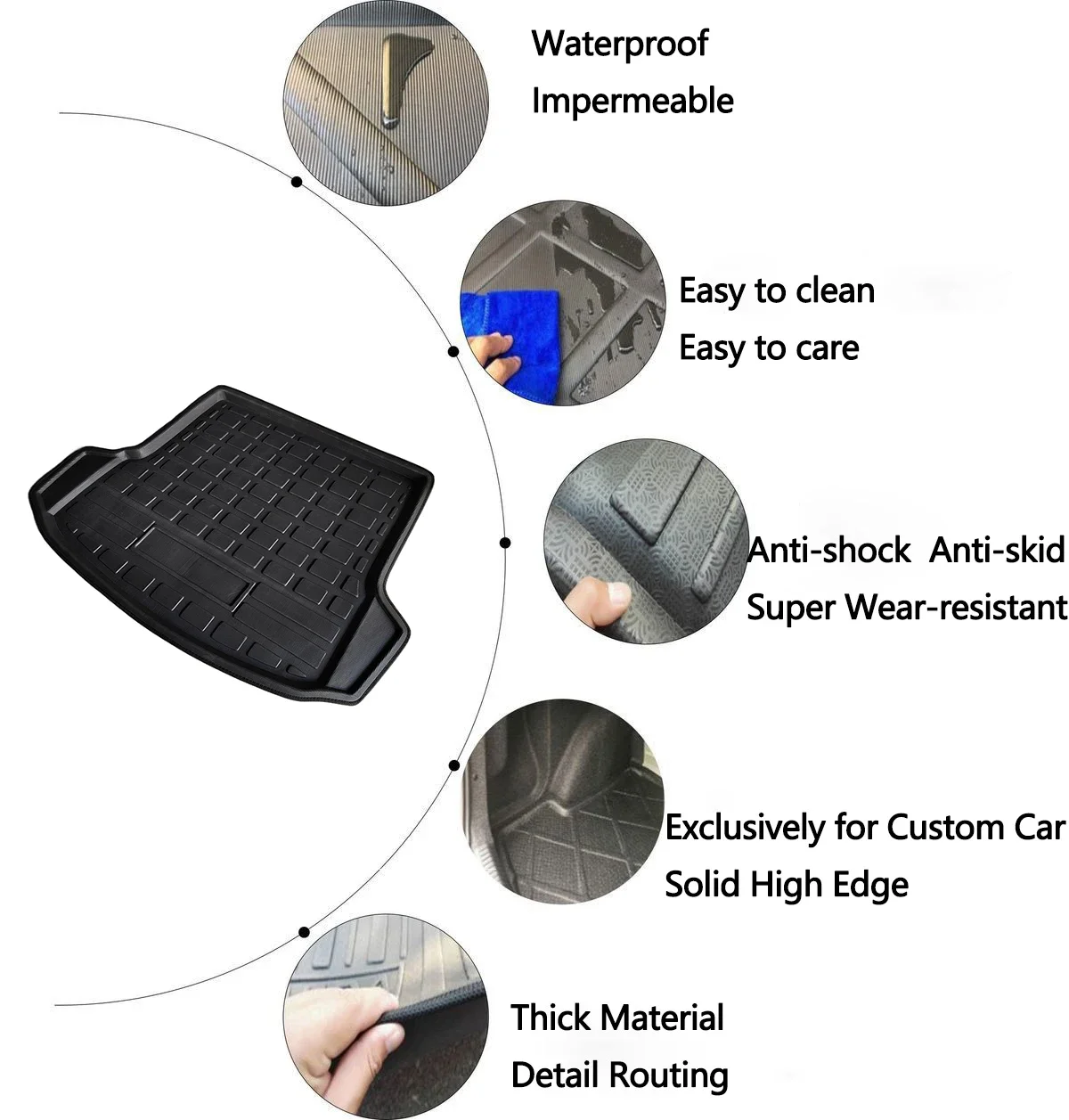 Автомобильный коврик для багажника Skoda Octavia Mk2 1Z Laura 2005 ~ 2013 защитный