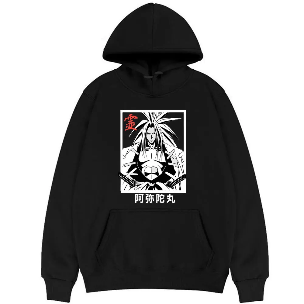 

Funny Anime Shaman King Yoh Asakura Amidamaru Harajuku Print Hoodie 90s Cute Unisex Sweatshirt Men Women Ullzang Cartoon Hooded