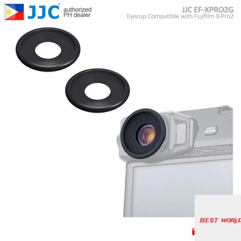 

JJC EF-XPRO2G Eyecup Eyepiece Viewfinder for Fuji XPRO-2 Replaces original MVP CAMERA