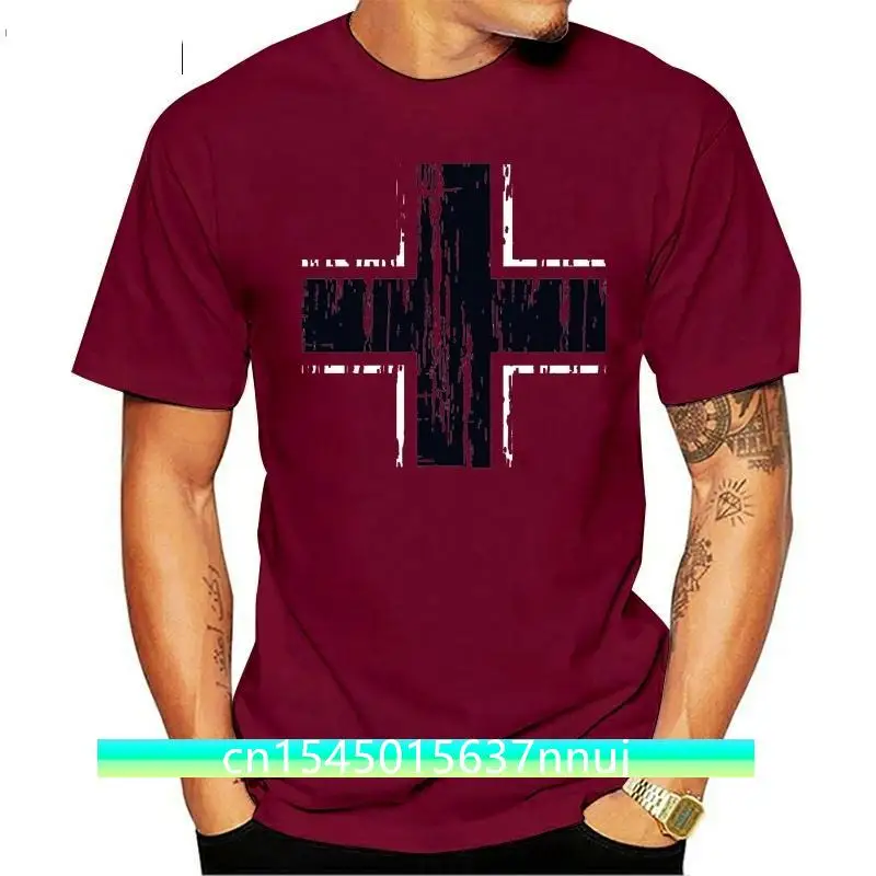 

Luftwaffe T Shirt Luftwaffe Gothic Cross T-Shirt Print Men Tee Shirt Short Sleeves Funny Oversized Casual Cotton Tshirt