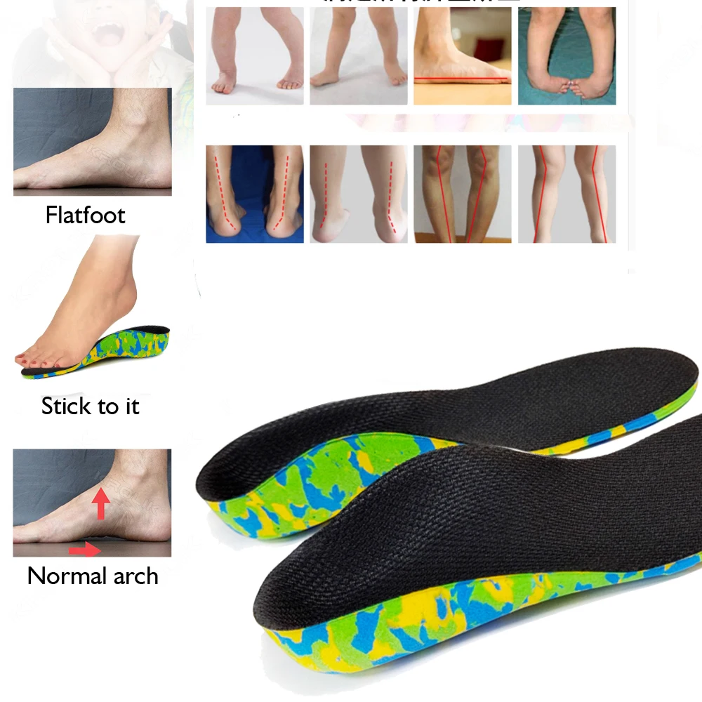 Kid and Adult Orthotics Insoles Leg Health  Correction Care Flat Foot Arch Orthopedic Children Insole Support Sport Shoes Pads