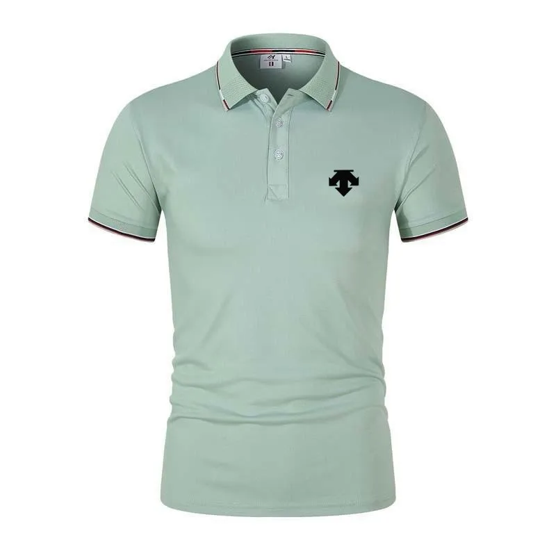 Golf clothing men's new high-quality cotton polo shirt men's printed golf baseball shirt casual splicing men's top short sleeve