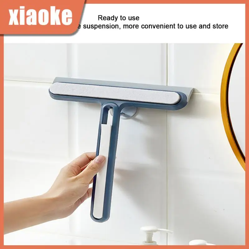 

Deep Cleaning Tool Scraper Cleaner Brush Four-in-one Silicone Shower Squeegee Cleaner Widened Portable Glass Wiper Household