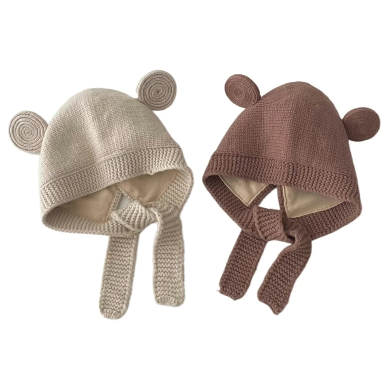 

Infant Beanie Cap Bear Hat Winter Warm Hat for Boy Girl Ear Protections Hat