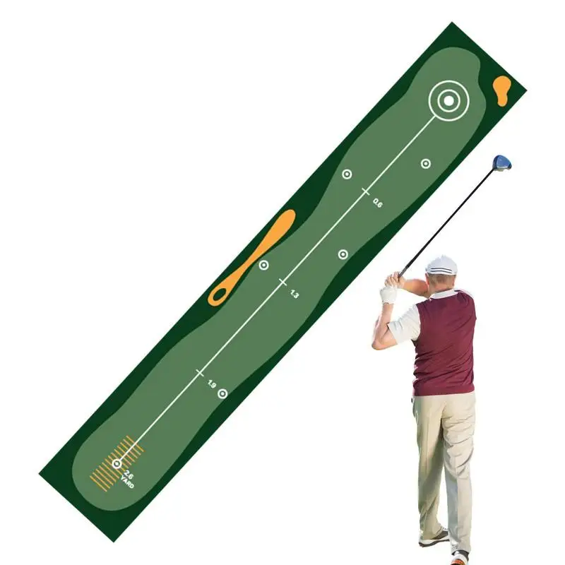 

Golf Swing Mat Non-Slip Golf Hitting Mat With Distance Mark Sports Equipment For Home Working Place Portable Golf Training Mat