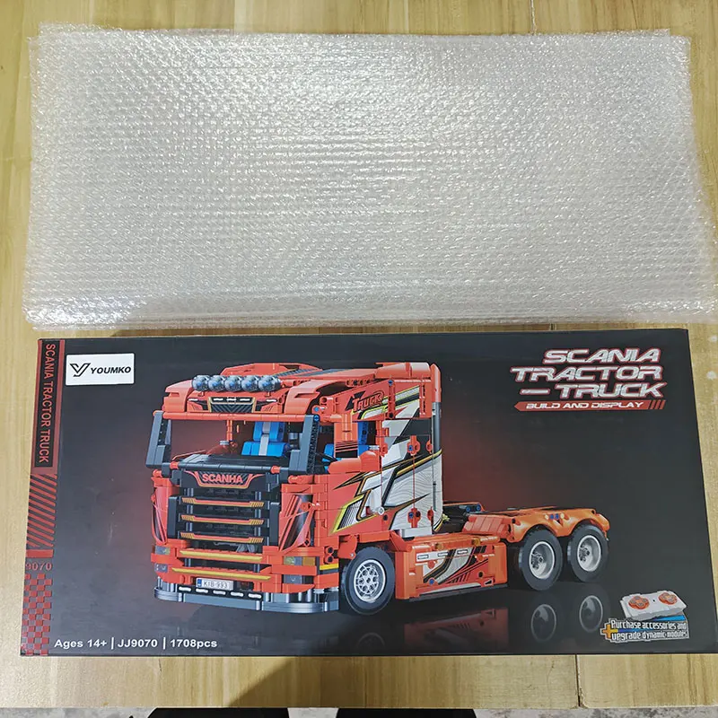 YOUMKO JJ9070 Технический тягач Строительные блоки MOC Технические кирпичные игрушки