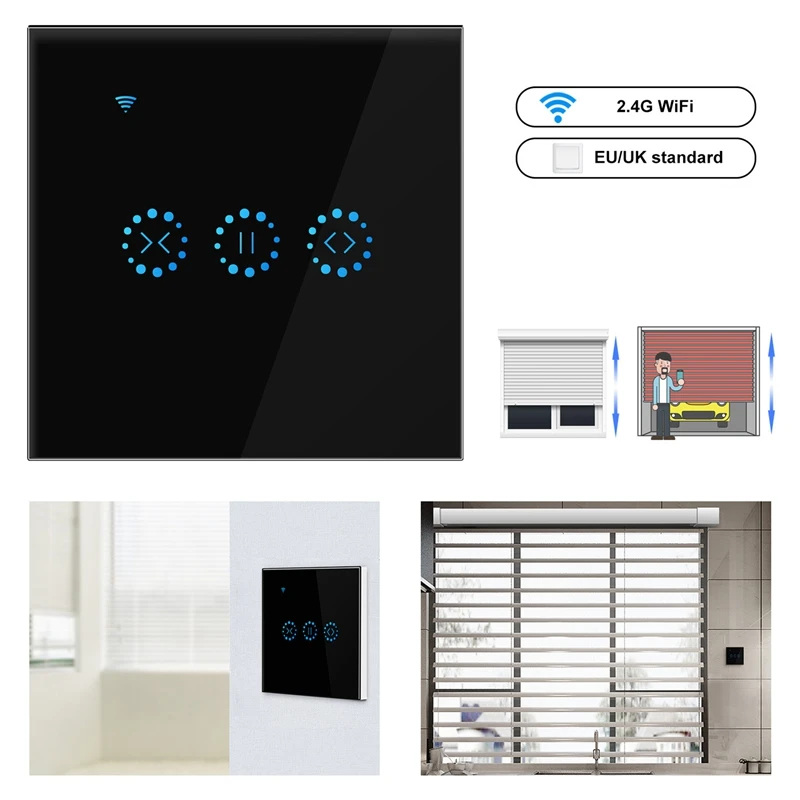 

Умный переключатель для штор с Wi-Fi, Электрический моторный двигатель, дистанционное управление, штепсельная вилка европейского стандарта