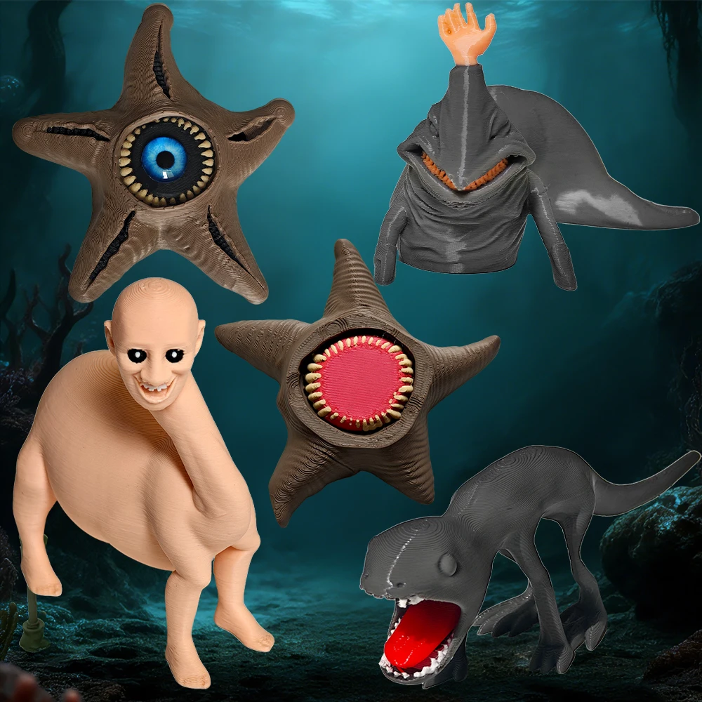 Фото Новая 3D-печатная фигурка морского монстра Subnautica 2026 года: Левиафан, Морепожиратель, Блуп, EL Gran Maja. Абстрактная модель монстра в подарок. №1