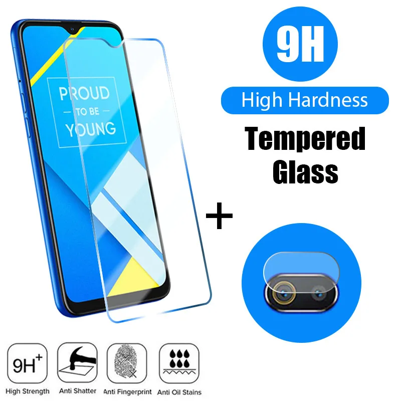 

2 в 1 Защитная пленка для экрана для Realme 8 7 Pro 5G 8i, пленка для объектива Q3T Q3S Q3 Pro GT Neo 2T 2 Master 5G C35 C25Y C25S C25 C21Y C21