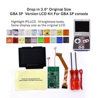 easy to install drop in gba sp 3 0 original ips lcd for gameboy advance sp no need to cuting shell