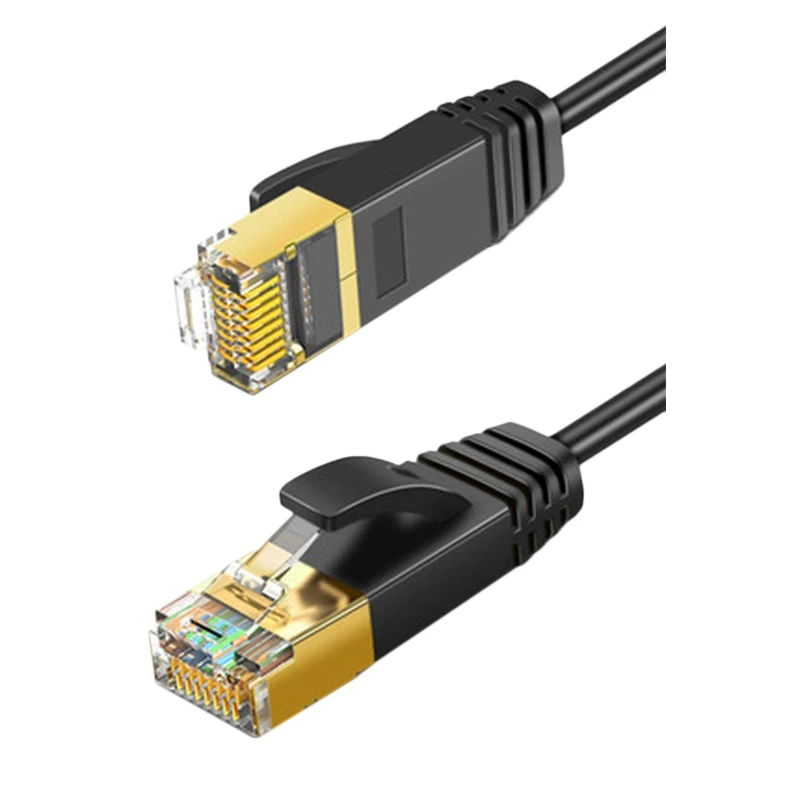 

Ethernet-Кабель Cat 8, сетевой кабель локальной сети Cat8 Rj45, скоростной сетевой кабель 40 Гбит/с, 32AWG для модема маршрутизатора (3 м)
