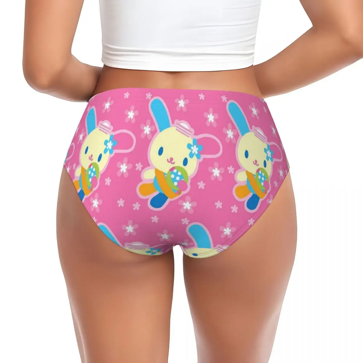 Женские трусики с мультяшным принтом мягкое нижнее белье