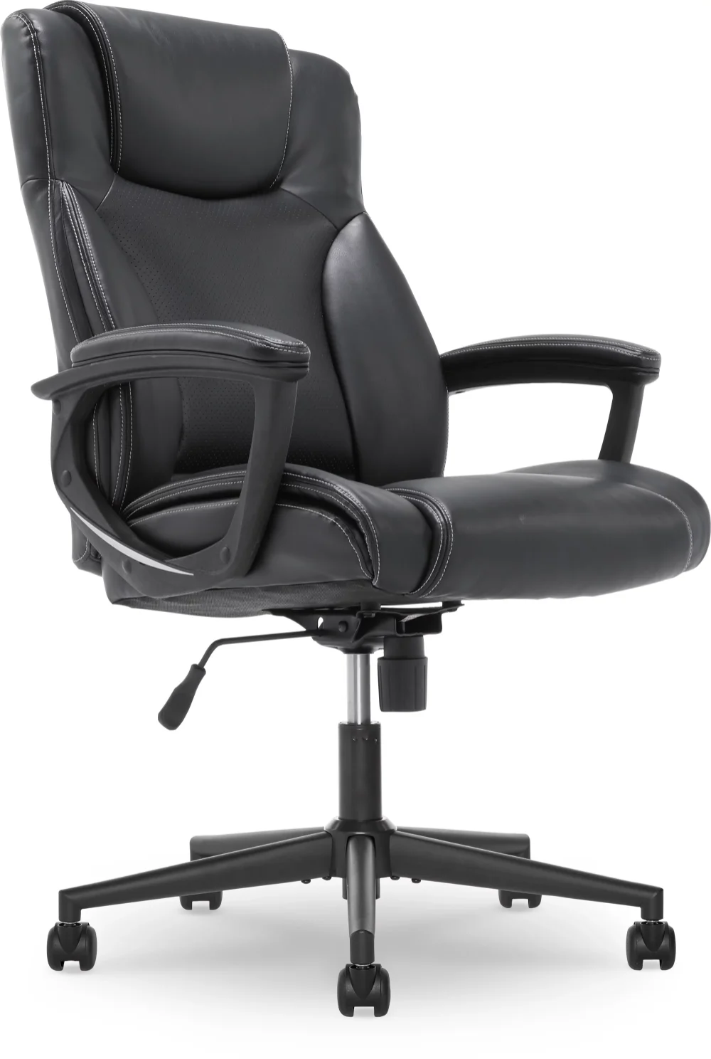 

24.25 In. Executive Conference Chair with Swivel & Lumbar Support, 250 Lb. Capacity, Black Gaming Home Office Chair
