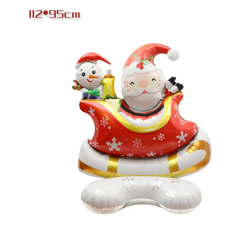 

Рождественская фольга, строительные украшения для дома в виде Санта-Клауса, снеговика, рождественские украшения, новый год 2023