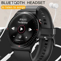 2021 new smart watch men 4g memory music bluetooth call tws headset full touch one click recording multi mode sports smartwatch