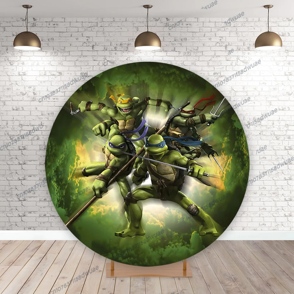 Фон для фотосъемки с изображением черепашек-ниндзя