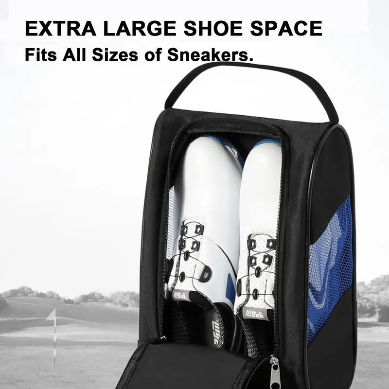 

Unisex Golf Shoe Carrier Bags Portable Nylon Travel Shoes Carrier Bags With Zipper Breathable Ultra-light Sports Accessories