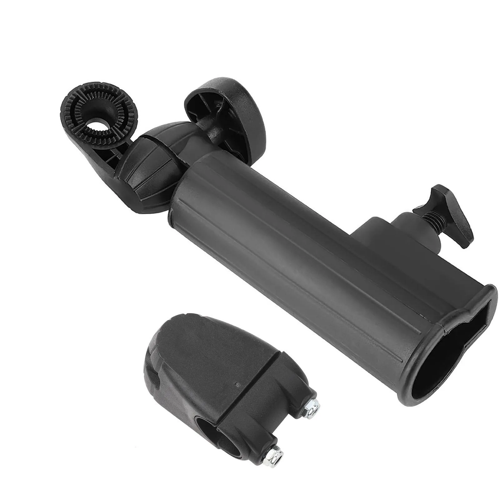 Push Trolley Umbrella Holder Plastic Stand Pull Bike Cart Bl