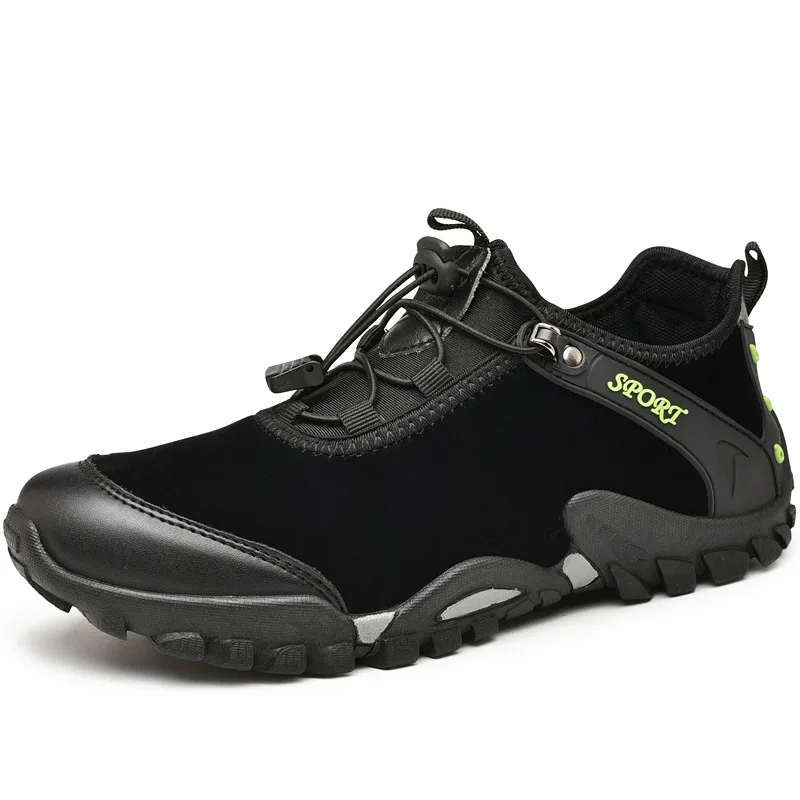 

New Men's Hiking Fishing Shoes Anti-skid Mountain Climbing Boots Outdoor Athletic Breathable Waterproof Fishing Shoes