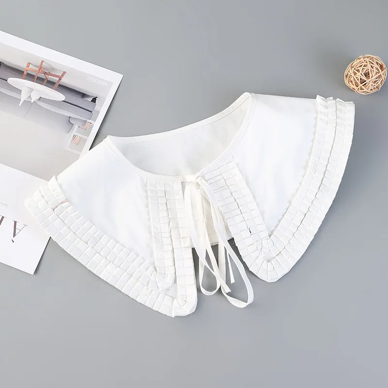 

Women Adjustable Shirt Lace Fake Collar False Doll Collar Shirt Detachable Collar Necklace Shawl Women Clothes Accessories