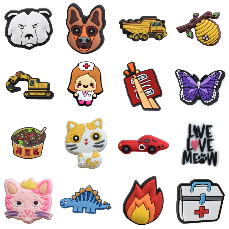 

Shoe Charms Wholesale Bulk Kids Packs Decorations for Crocs Women Charm Gifts Men Boy Girl Para Pins Set Jeans Shoes Accessories