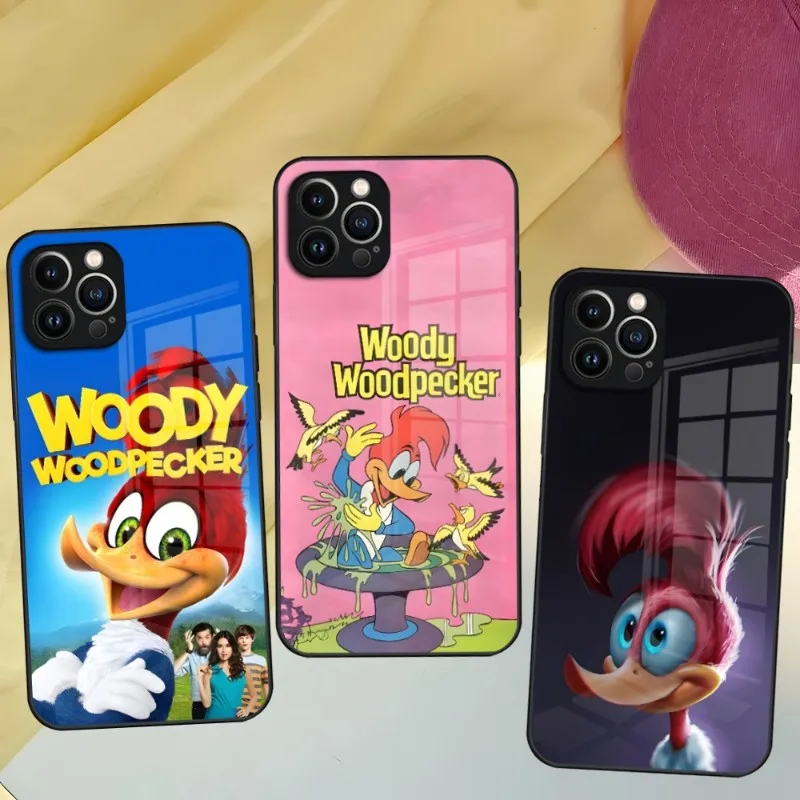 Роскошный чехол Woodpecker для телефона Iphone 14 12 11 13 Pro Max Mini X 8 Xr Xs 7 Puls 6 из стекла