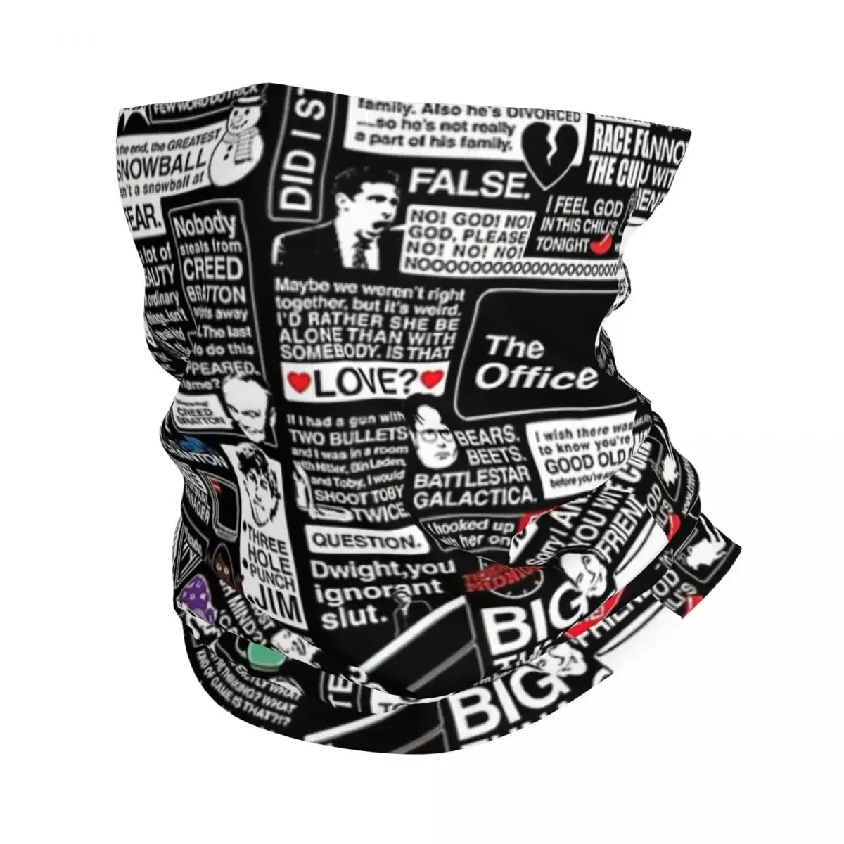 Мудристые слова из офисных цитат бандана гетры с принтом волшебный шарф теплая