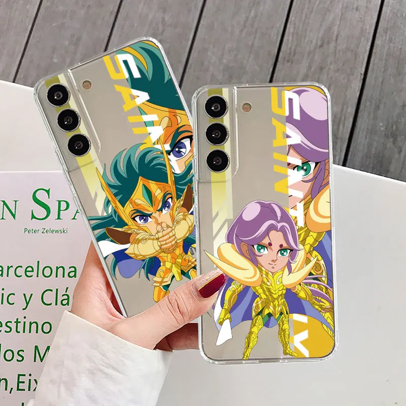 Фото Прозрачный Чехол аниме Saint Seiya для Samsung Galaxy S23 S22 S20 FE S21 S10 S9 Plus Note 20 Ultra 10 Lite, мягкий чехол для телефона из ТПУ №2