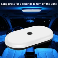 led car interior reading light car roof dome lamp rechargeable usb charging touch night trunk lights auto accessories universal