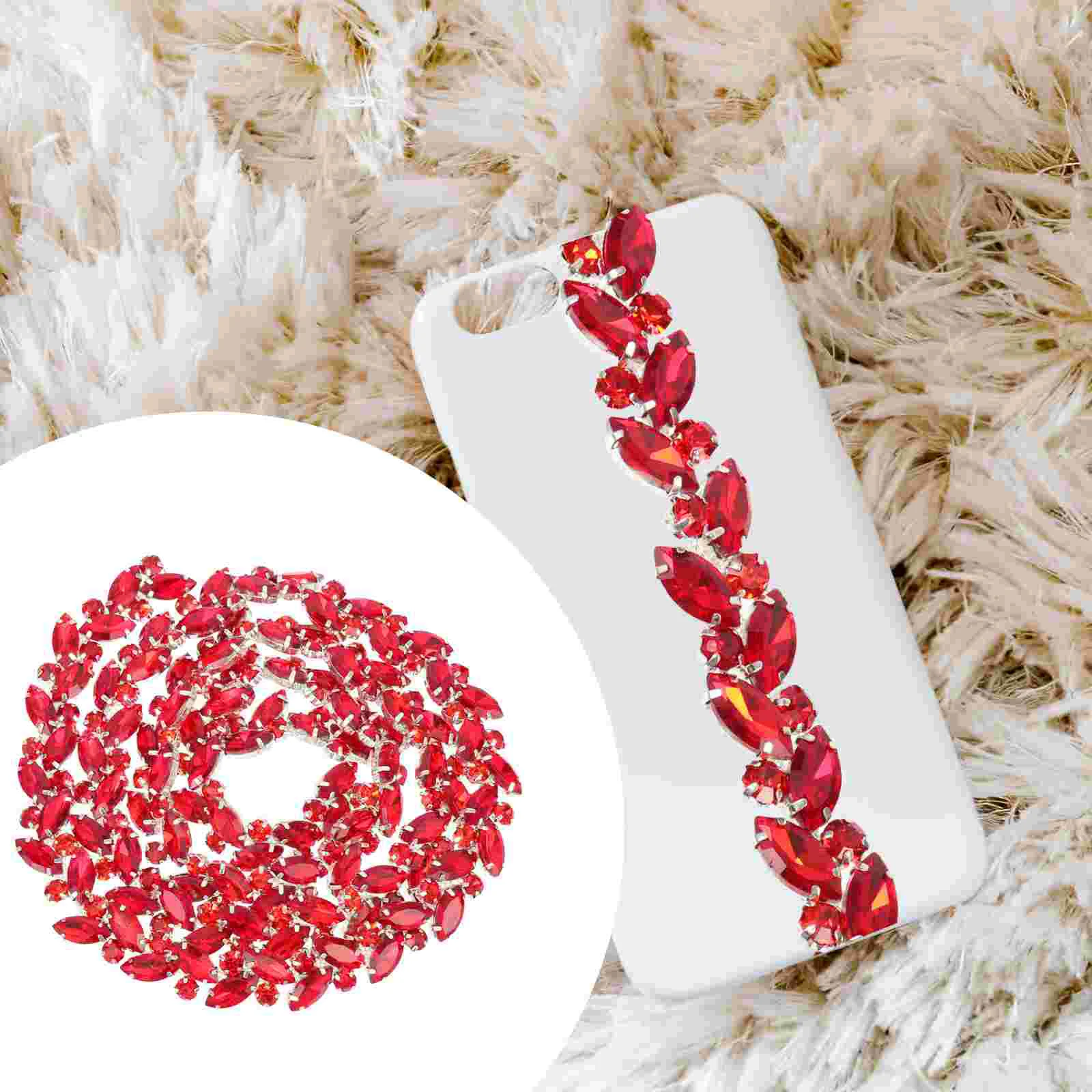 Цветочная цепочка со стразами маркизы для шитья и рукоделия аксессуары отделка