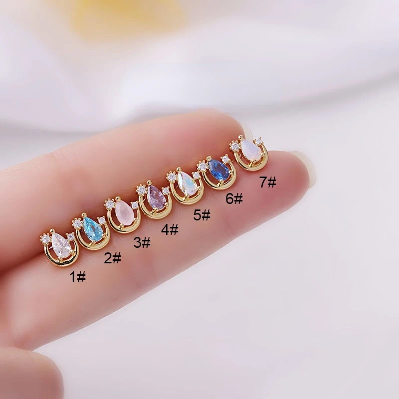 

Серьги-гвоздики из нержавеющей стали, 0,8 мм, 1 шт.