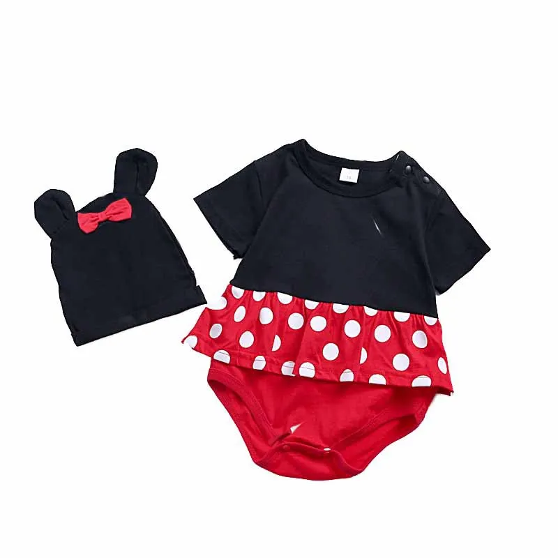 

Triangle Romper Baby Skirt Romper Two-piece Baby Clothing Cartoon Mickey Jumpsuit Set