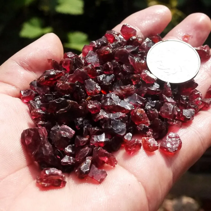 

100 г натуральный красный гранат, мерцающий, исцеляющая энергия, фотообразцы, сборные, декор для сада и дома