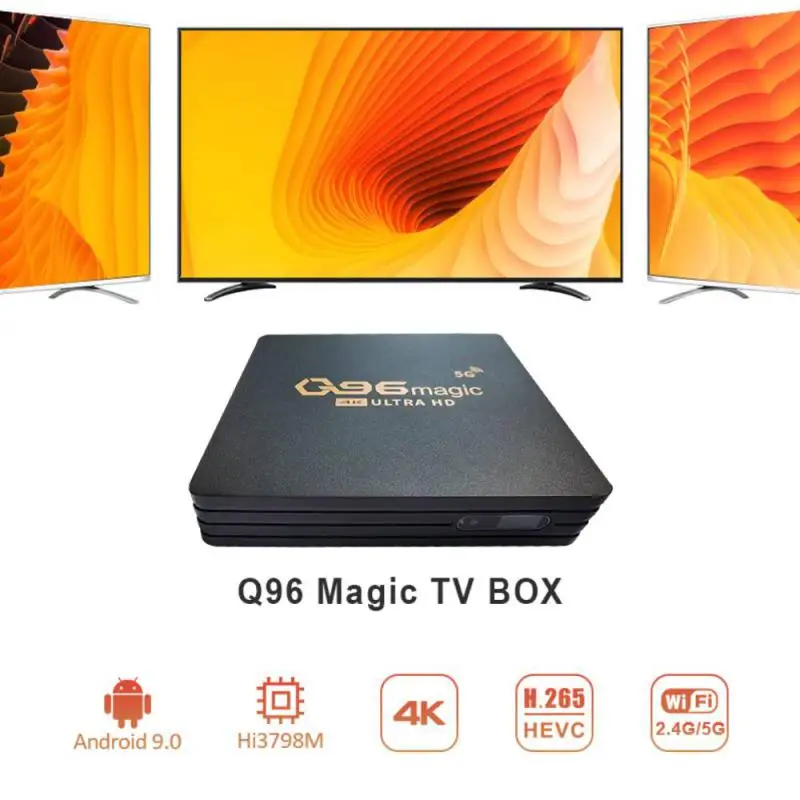 4K Android TV Box 4G 128G HD 3D Smart TV Box 2.4G WiFi Nhà Điều Khiển Từ Xa google Chơi Phương Tiện Truyền Thông Người Chơi Set Top Box