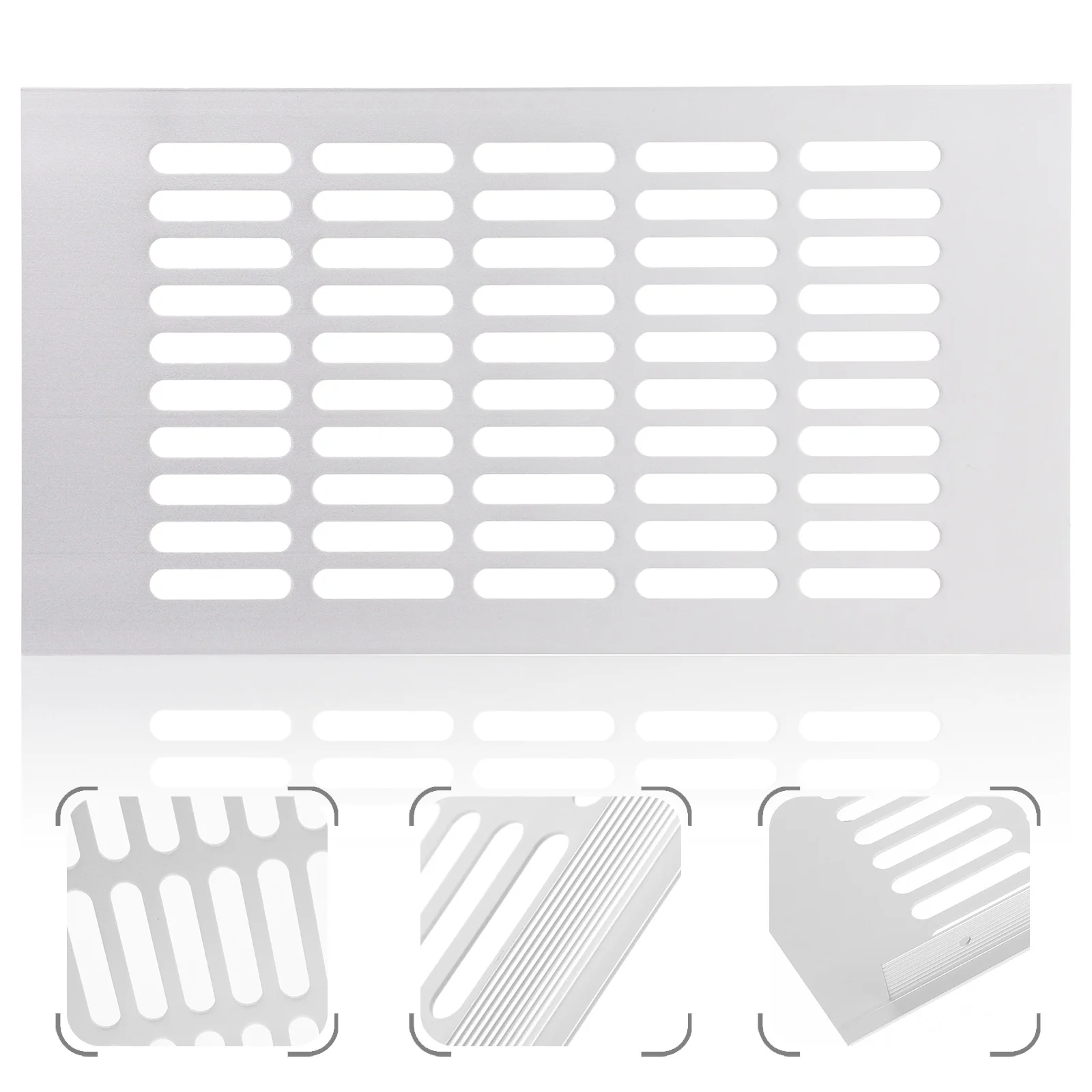 

Mesh Hole Cover Exhaust Cooling Grid Shoe Cabinet Ventilation Cabinet Vent Cover Air Vent Grille Cover Aluminum Alloy Grille