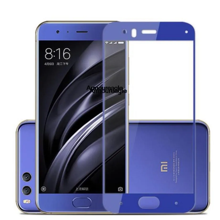 

full glue full cover tempered glass guard on for xiaomi mi 6 screen protector protective film for xiaomi mi 6 mi6 glass