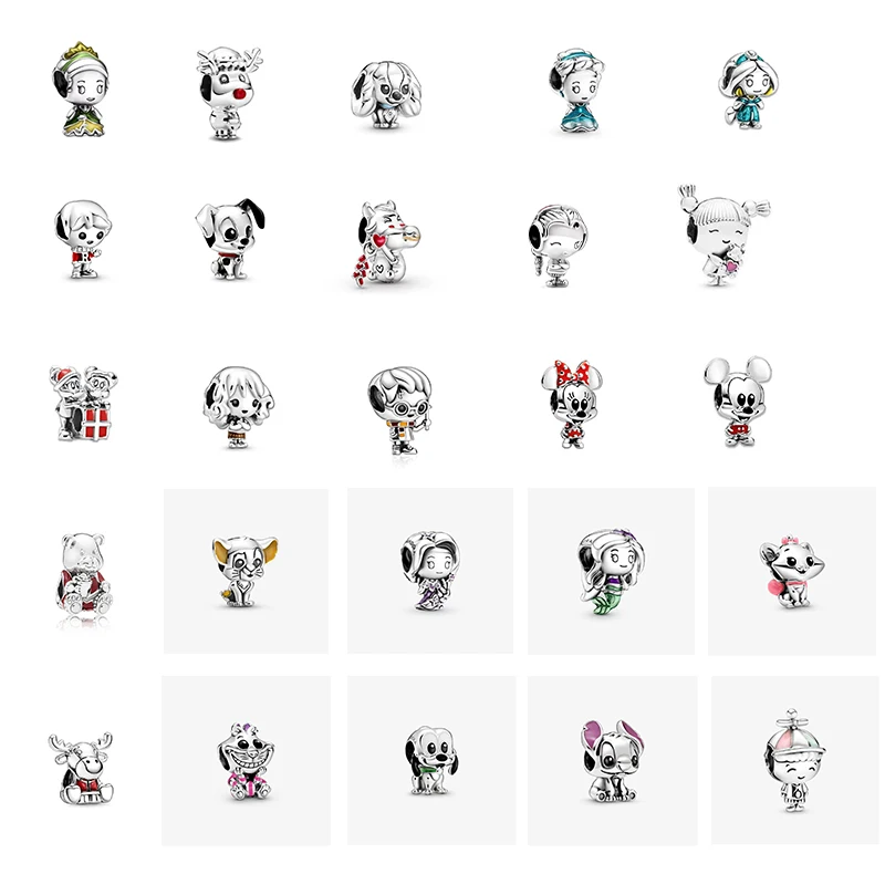 

Cartoon Boys Girls Angels Astronauts Characters DIY Beads Fit Pandora Charms Bracelet DIY Jewelry Women