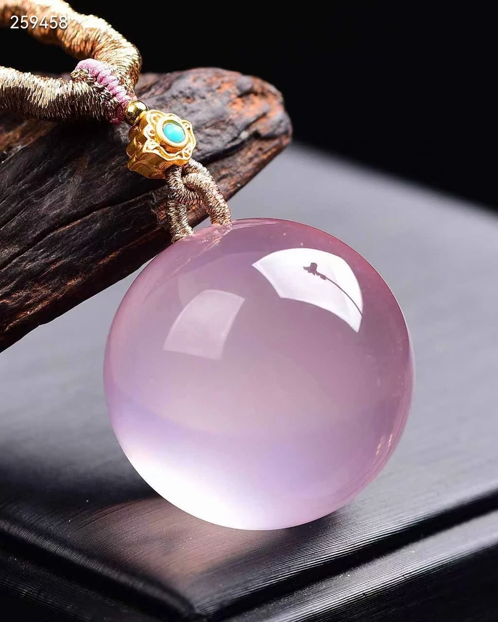 

Ожерелье с подвеской в виде светильник ды из розового кварца, 28 х28 мм