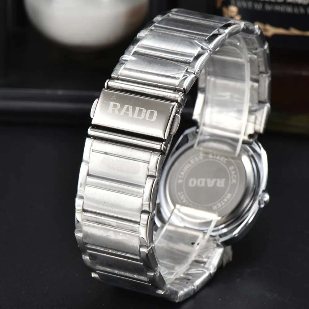 Hot Selling Rado Classic Style Original Watch Men's All Stainless Steel Fashion Simple Watch Quality Sports Waterproof AAA Clock