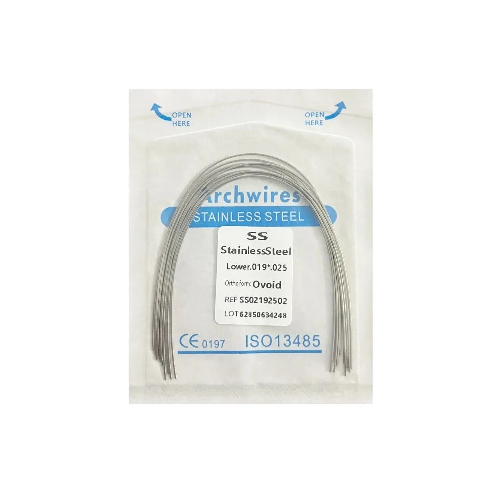 10 упаковок стоматологических дуговых проводов ортодонтическая суперэластичная
