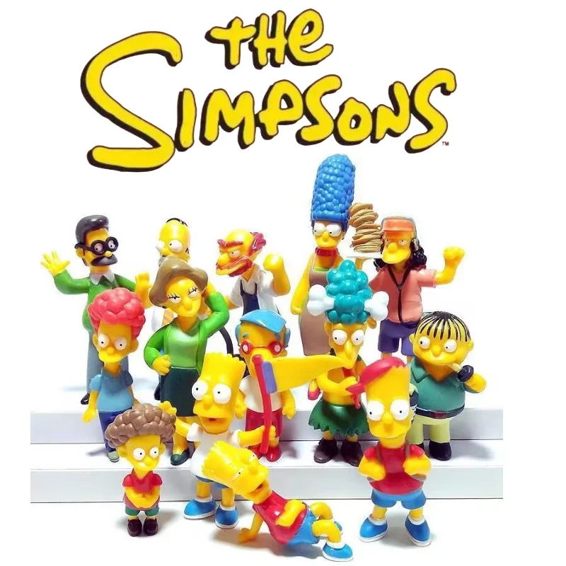 

America Anime The Simpsons Figures Toys Action Bart Homer Marge Classic Collection Pvc Model Doll Children Toy Birthday Gift