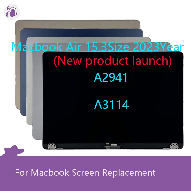 Новый ЖК-пакет A2941A3114 для Macbook Air Retina 15 3 2023 полный дисплей серый серебристый