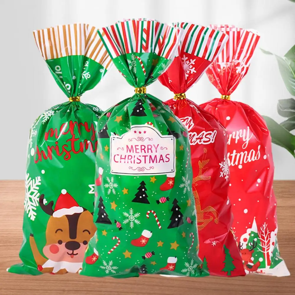 

Christmas Candy Bags Festive Christmas Candy Bag Durable Gift Bag for Cookies Party Decorations Merry Christmas Packing Santa