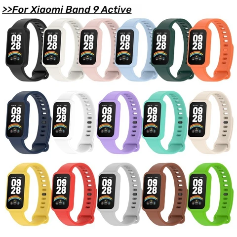 Силиконовый ремешок ALANGDUO для Xiaomi Smart Band 9 Active